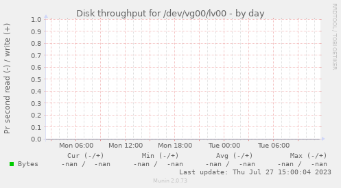Disk throughput for /dev/vg00/lv00
